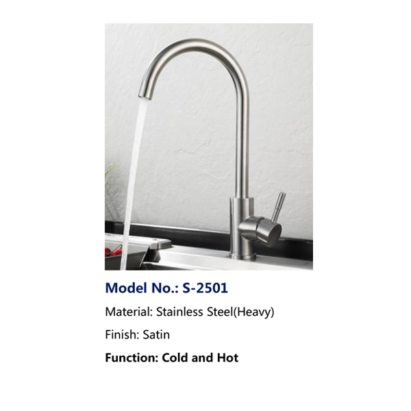 S-2501 Stainless Steel Faucet