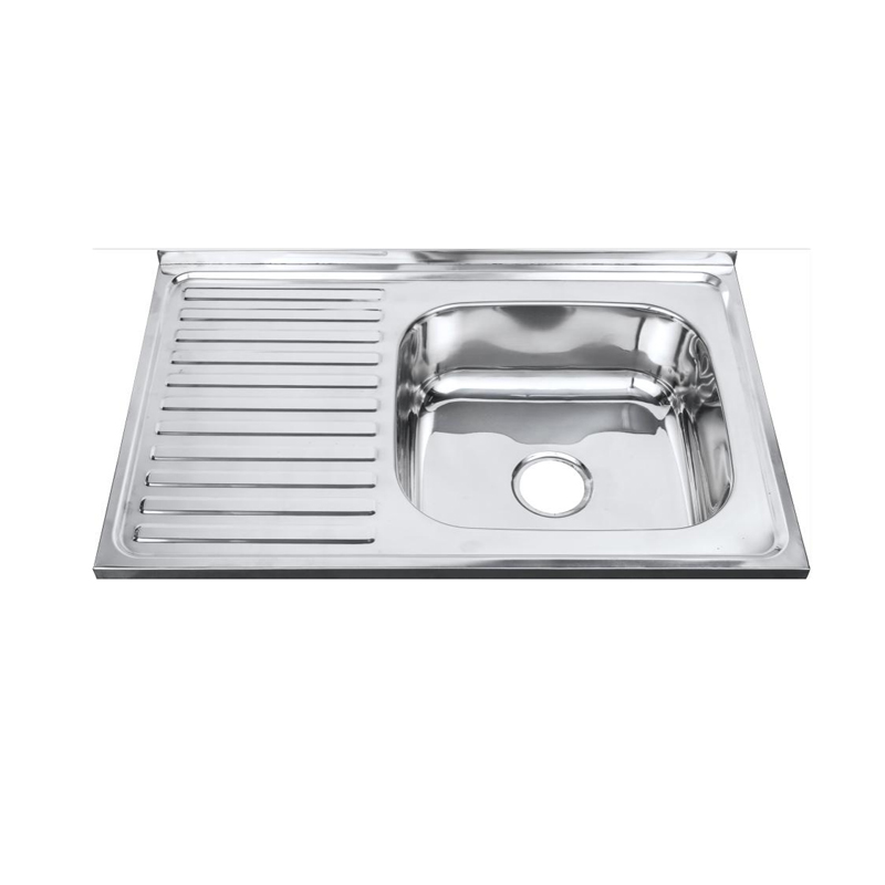 CT8050S-AL SINGLE BOWL DRAINBOARD SINK