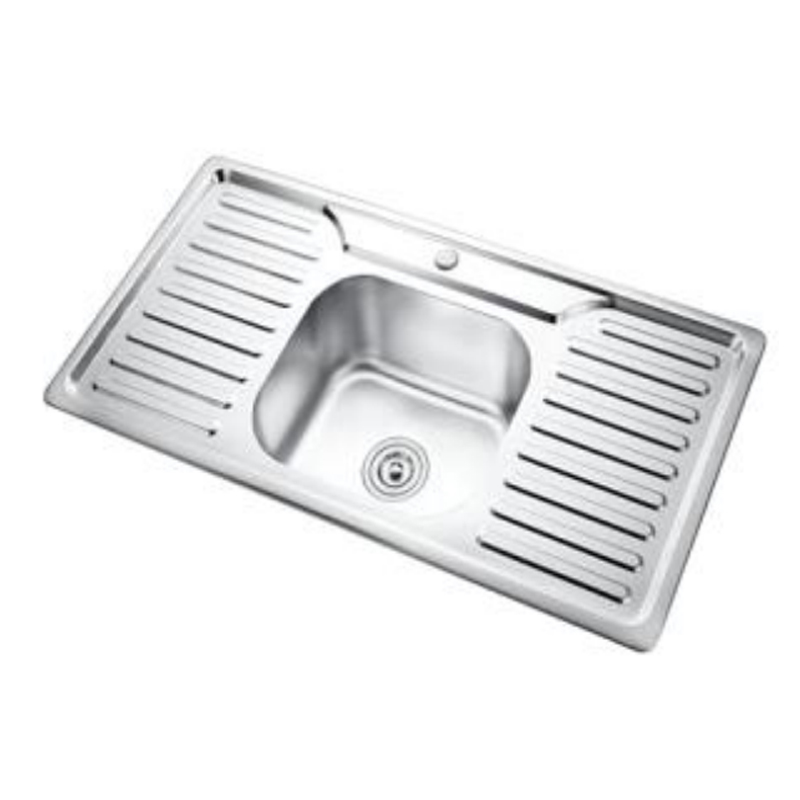 SQ10050S-B SINGLE BOWL WITH DRAINBOARD(CENTRAL BOWL)