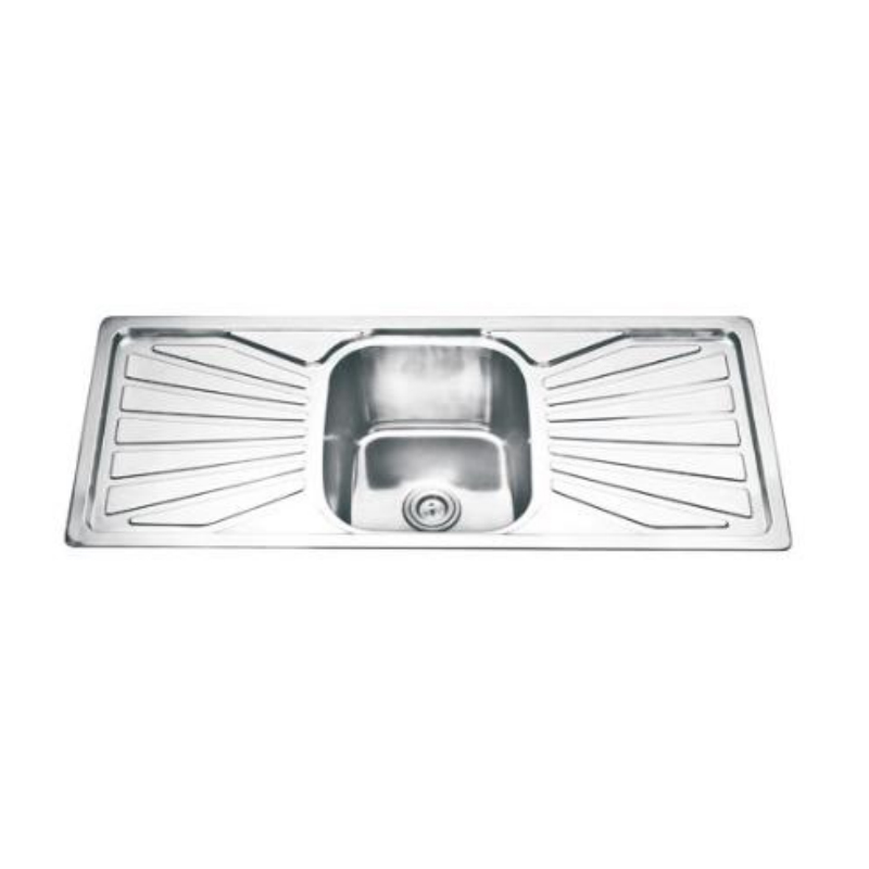 TCJ12050S-B SINGLE BOWL WITH DRAINBOARD(CENTRAL BOWL)
