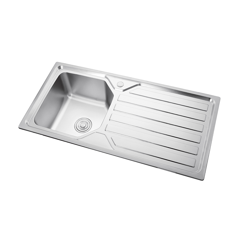 SC10050S-C SINGLE BOWL SINK WITH DRAINBOARD