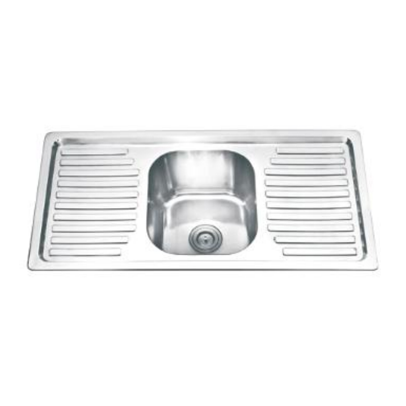 JL10050S  SINGLE BOWL WITH DRAINBOARD(CENTRAL BOWL)