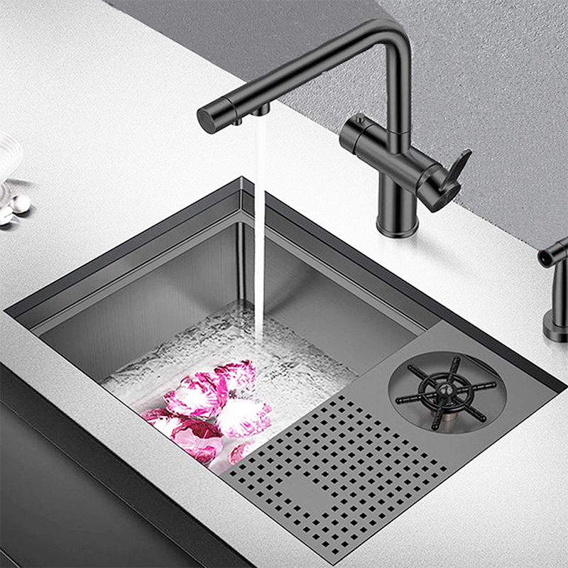 SINK WITH CUP RINSER