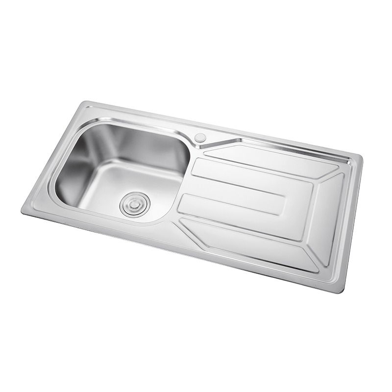 SC10050S-A SINGLE BOWL SINK WITH DRAINBOARD