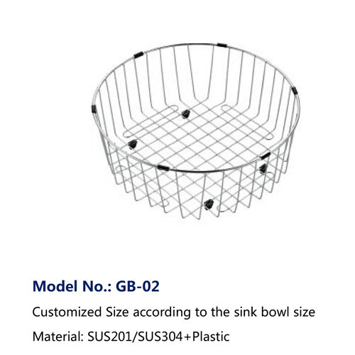 GB-02 Stanless Steel Round Basket