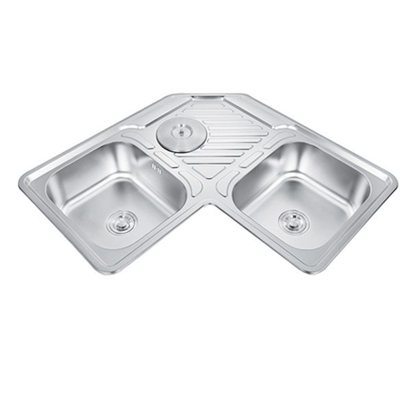 TCT9090D-F Corner Stainless Steel Sink