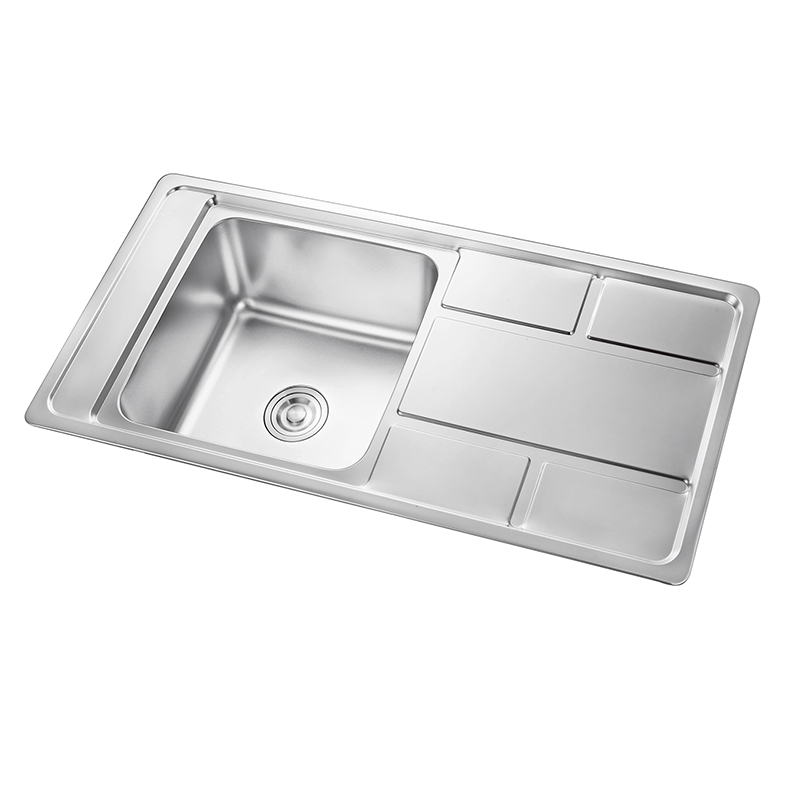 SQ10050S Single Bowl Drainboard Sink